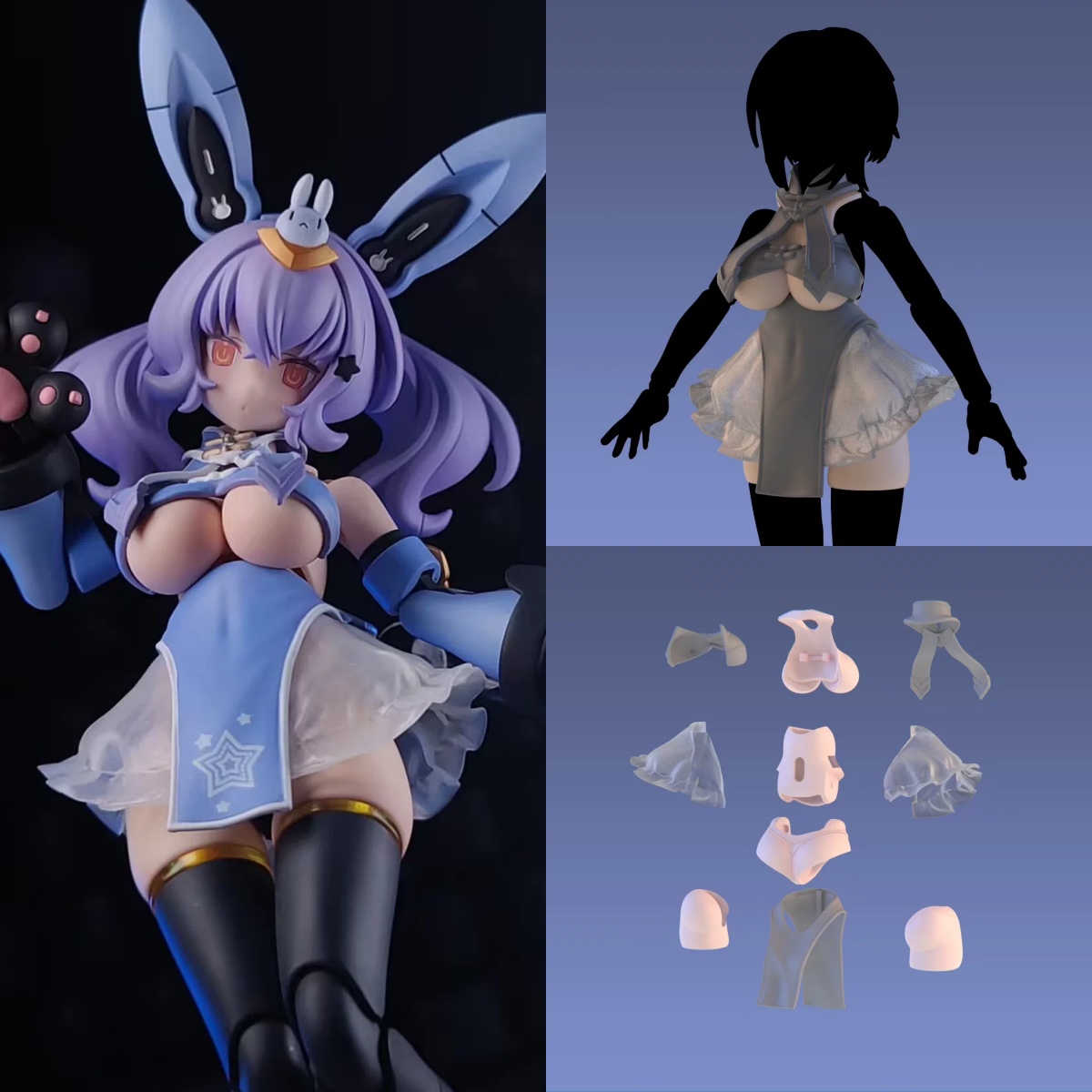 3D Printing Figure - 【الطلب المسبق】فستان جندي أنثى مقياس 1/12