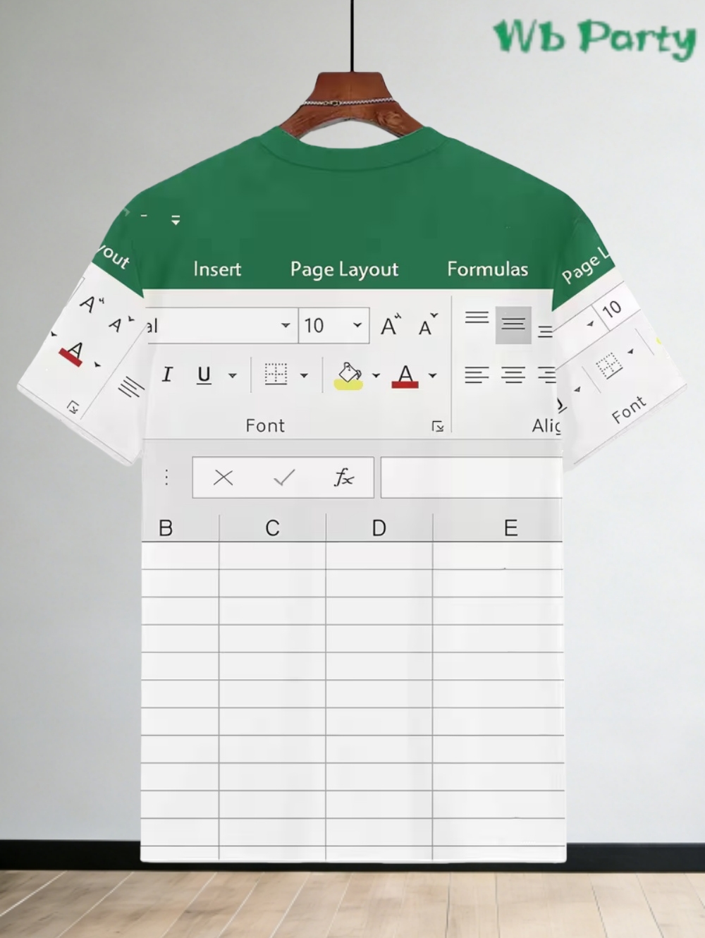 3D Printing Design Software - عادية Excel التي شيرت للرجال ثلاثية