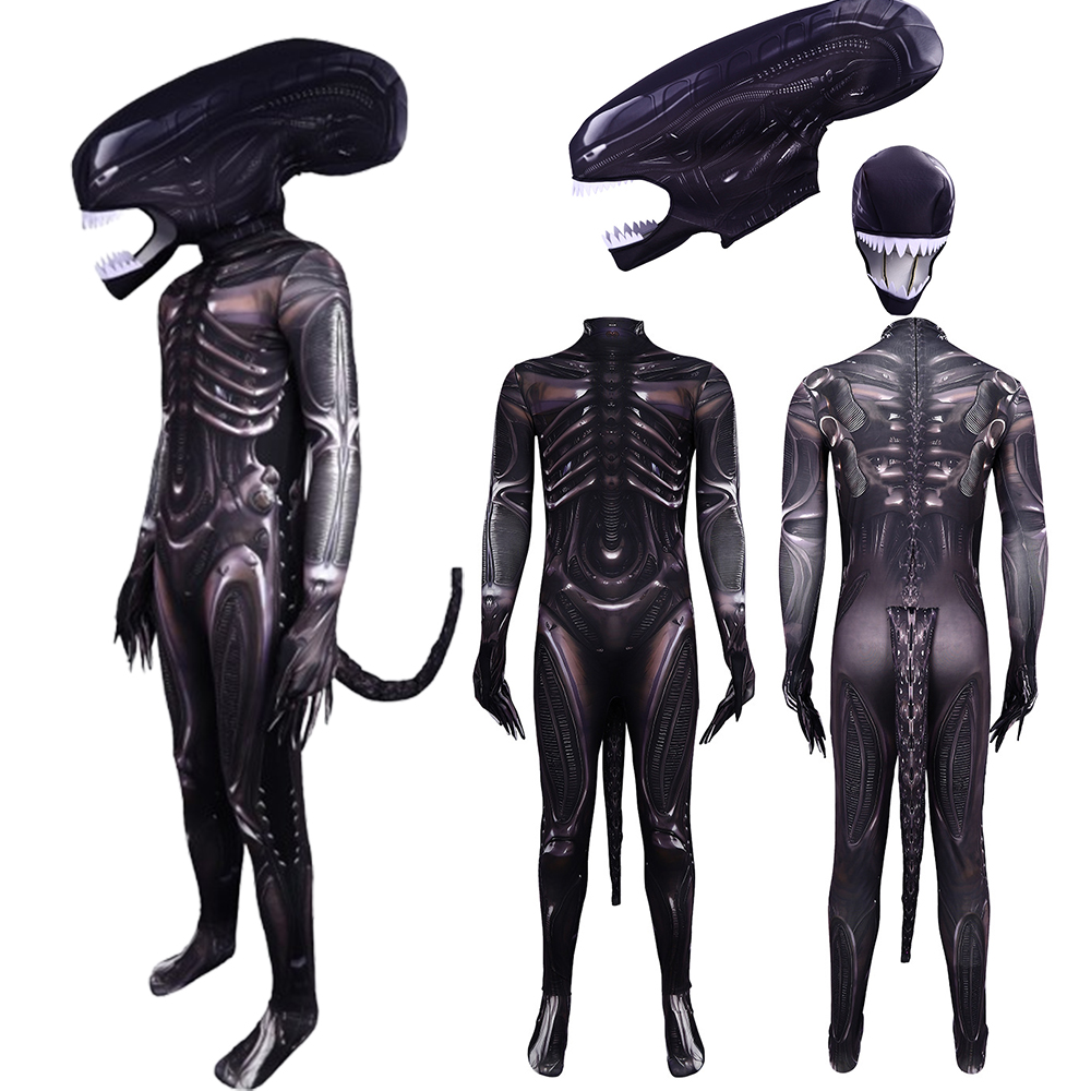 3D Printing Xenomorph - زي تنكري لشخصية إكسينومورف الفضائية، بدلة