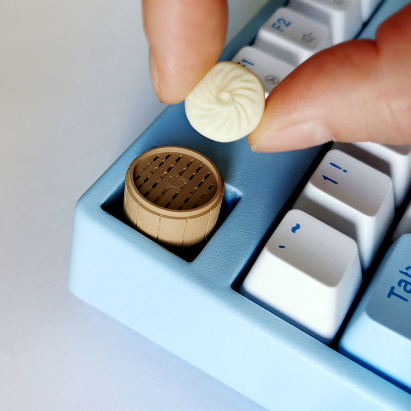 3D Printing Keycaps - شخصية على البخار الكعك الزلابية لوحة