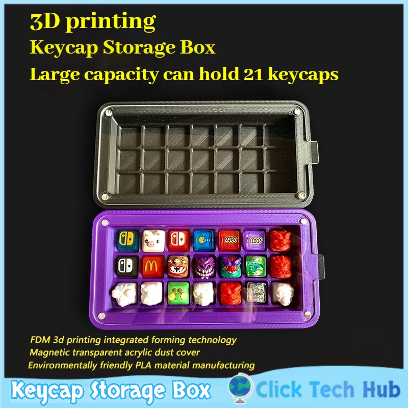 3D Printing Keycaps - ثلاثية الأبعاد مطبوعة Keycap صندوق تخزين