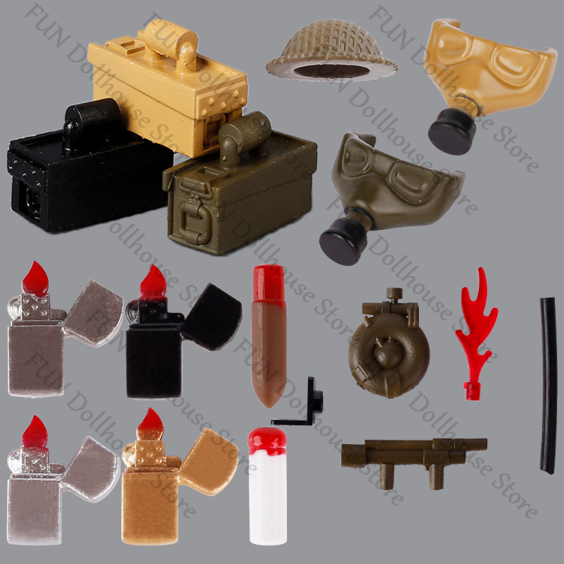3D Printing Lego Bricks - WW2 الجنود العسكريين البريطانيين أرقام خوذة