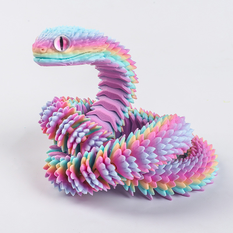تمثال ثعبان واقعي ثلاثي الأبعا - مراجعة 3D Printing Figure وسعره