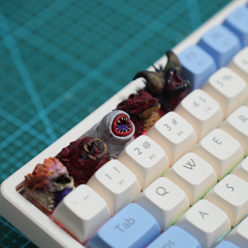 أغطية مفاتيح مخصصة من الراتنج  - مراجعة 3D Printing Keycaps وسعره