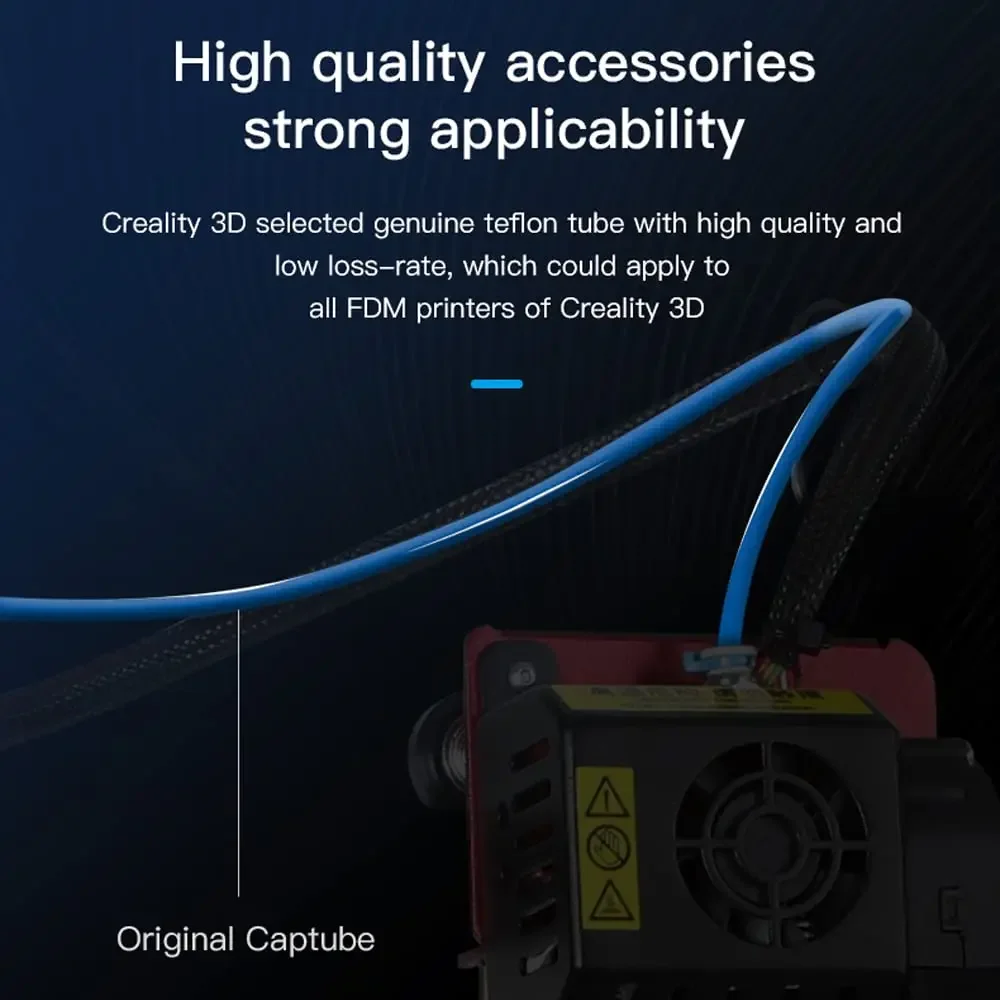 أنابيب PTFE زرقاء من CREALITY  - مراجعة 3D Printing Cnc وسعره