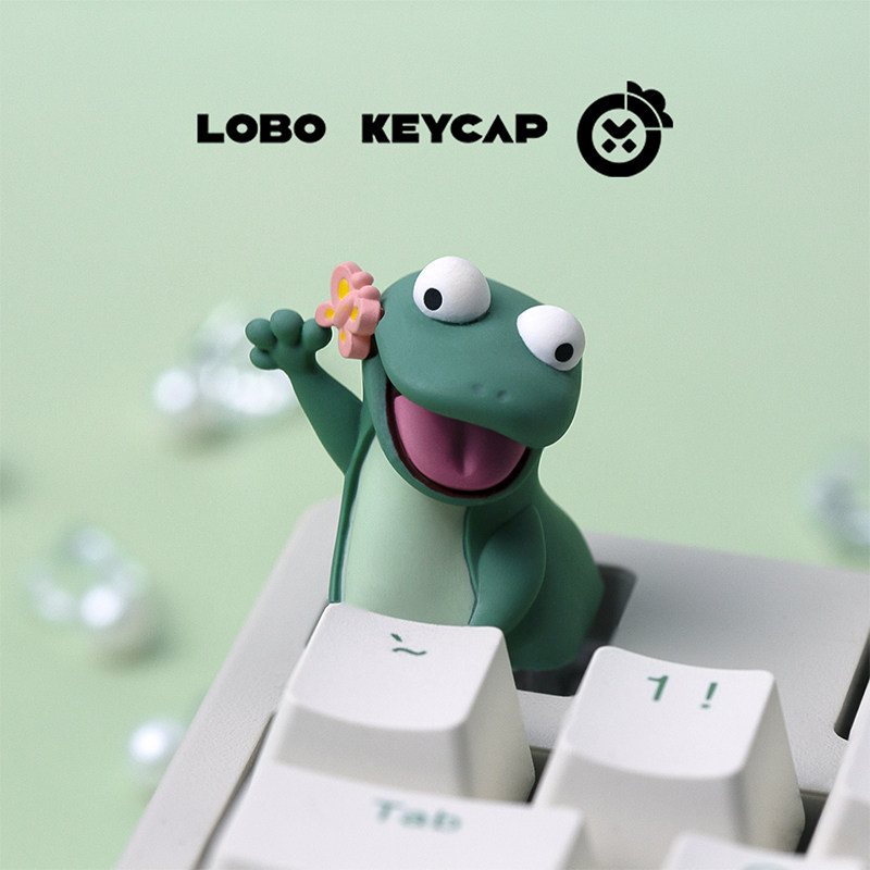 غطاء مفتاح لوبي على شكل سحلية  - مراجعة 3D Printing Keycaps وسعره