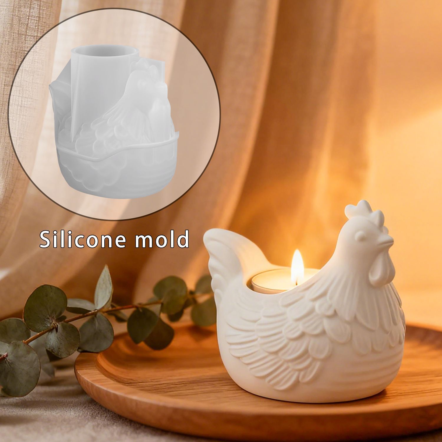 DIY 3D ليتل الدجاج شمعة حامل ا - مراجعة 3D Printing With Silicone وسعره